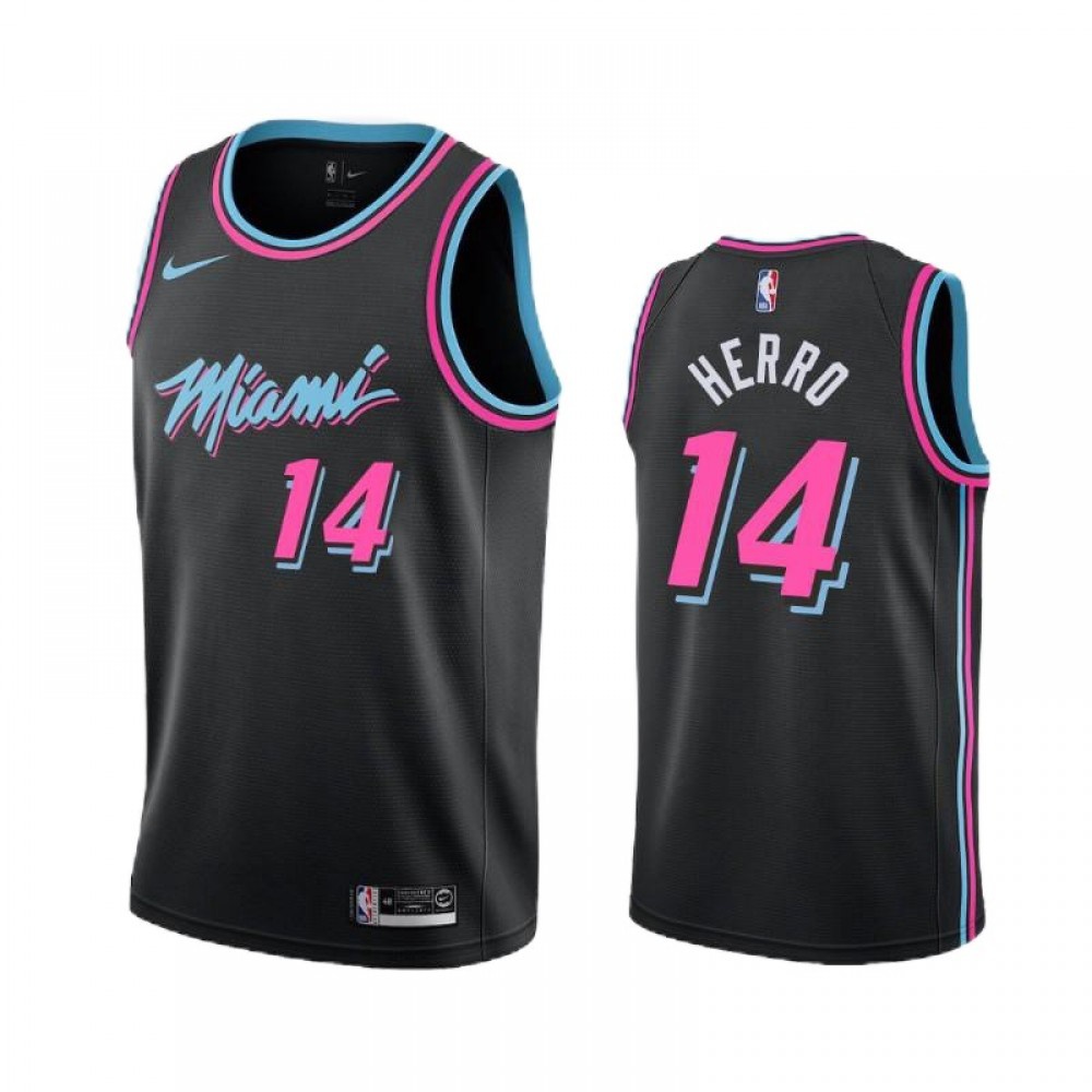 Men's Miami Heat Tyler Herro #14 Black 19-20 Swingman Jersey - City Edition-Pro Kit Vault | Brand New 26/27 Sports Jerseys